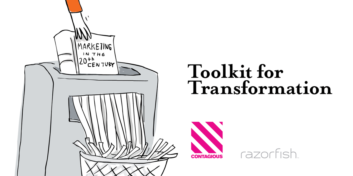 contagious's tweet photo. What are the tools arming creative leaders for the next decade? Get our #TransformationToolkit http://t.co/lozTDAXuo4 http://t.co/sny4dN2O6N