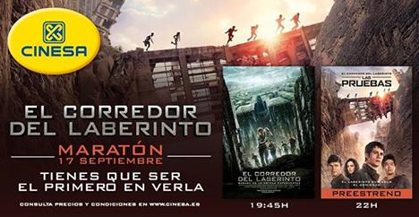 20thCenturyES's tweet photo. ¿Fan de #CorredorLaberinto? Pues el jueves te espera una maratón con preestreno exclusivo con @Cinesa!! http://t.co/ooWSLpViKf