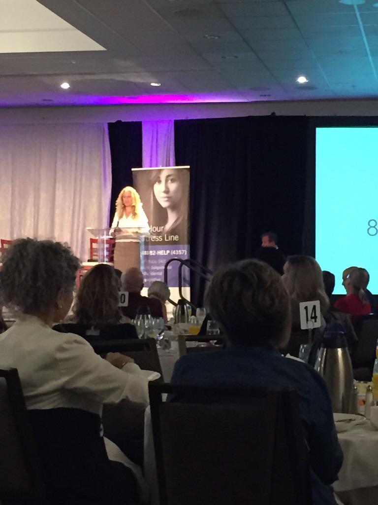 EdmSupportNet's tweet image. Board Chair @carolynnem shares that we need to make sure no one suffers in silence #cscbreakfast