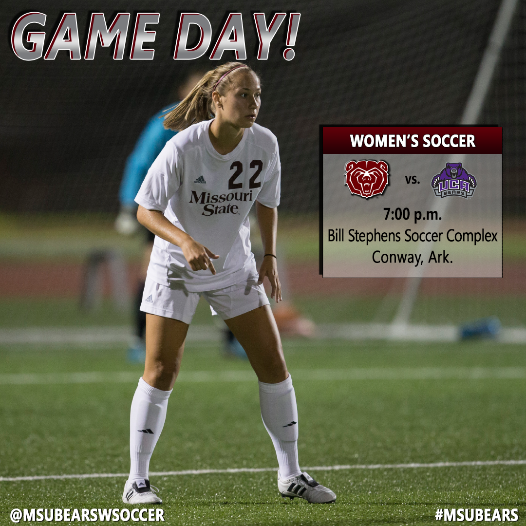 MoStateWSOC's tweet photo. #MSUBears are in the Natural State to face UCA at 7.
Watch FREE: http://t.co/0PEGeMAL0N
Stats: http://t.co/37LFcHQprs http://t.co/X3M9xXS3QK