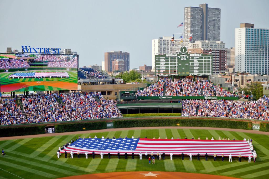 Cubs's tweet image. September 11, 2001. #NeverForget