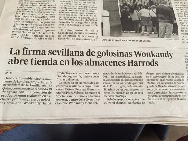 PilukiMarGon's tweet photo. #Sevilla endulzando al mundo!! #Wonkandy #Harrods http://t.co/fSoYrxxCcJ