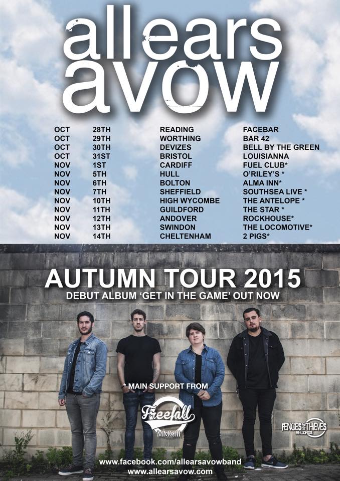 HTSMagazine's tweet image. All Ears Avow announce Oct/Nov UK tour! - bit.ly/1L6wQIb @AEAOfficial @FreefallBandUK
