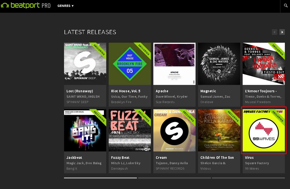 99WavesRecords's tweet photo. #EDM #SquareFactory "VIRUS" Recommended by #Beatport in #electrohouse #LatestRelease http://t.co/sfpkMELyJK http://t.co/UYkifOEFDz