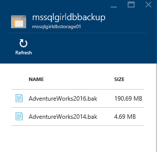 MsSQLGirl's tweet image. Using #SQLServer credentials for db backup to #Azure Blob Storage: mssqlgirl.com/cloud-database… #SQL2012 #SQL2016 #sqlpass