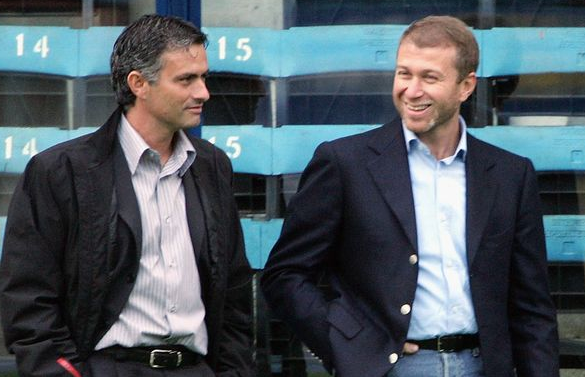 Chelsea manager and owner Roman and Jose