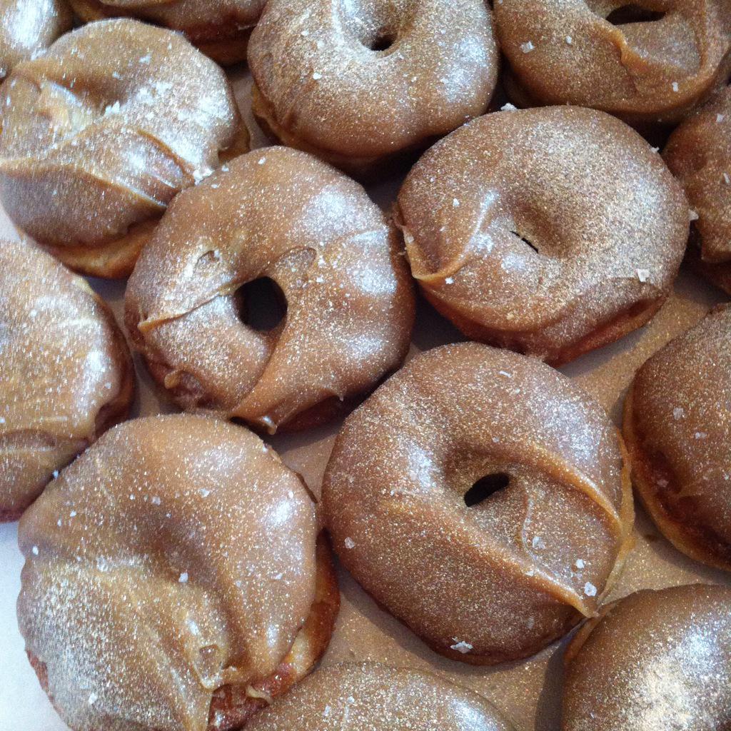 BigODonutCo's tweet photo. Glitter donuts ready for @CUBECINEMA screening of Studio 54 tonight get your disco on people!! http://t.co/Ve83mrisVS