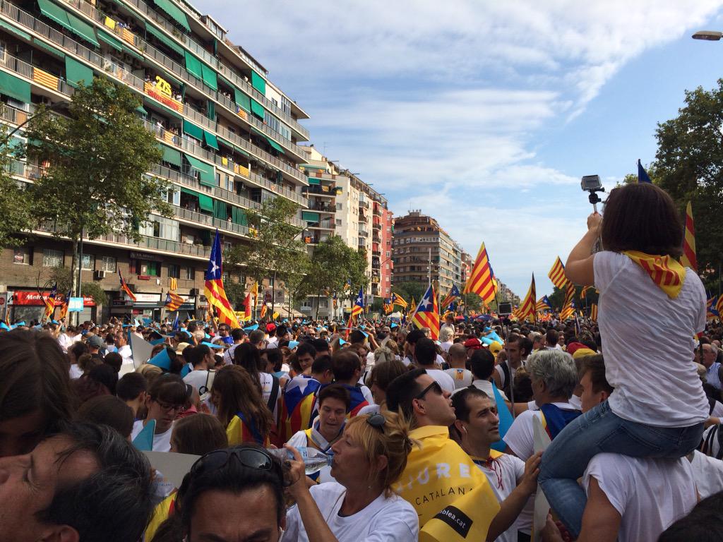 TorderaM's tweet photo. #Tram46 #11s2015 no és política! Sinó un país que reclama els seus drets! Volem decidir, sí o no! Però decidir! http://t.co/02iSYMWfUZ