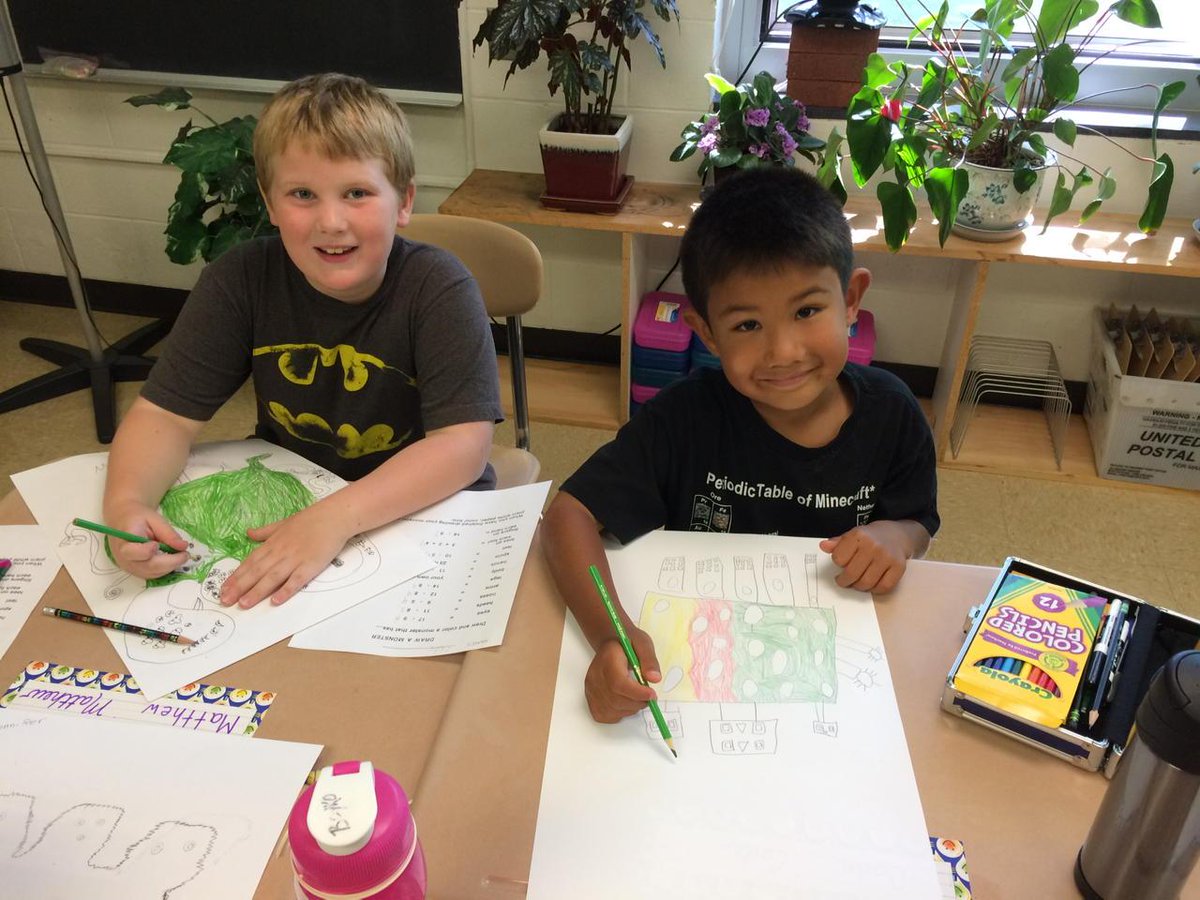 TerriStoff's tweet photo. Monster Math! by 3rd graders http://t.co/7hdX9fBYgW