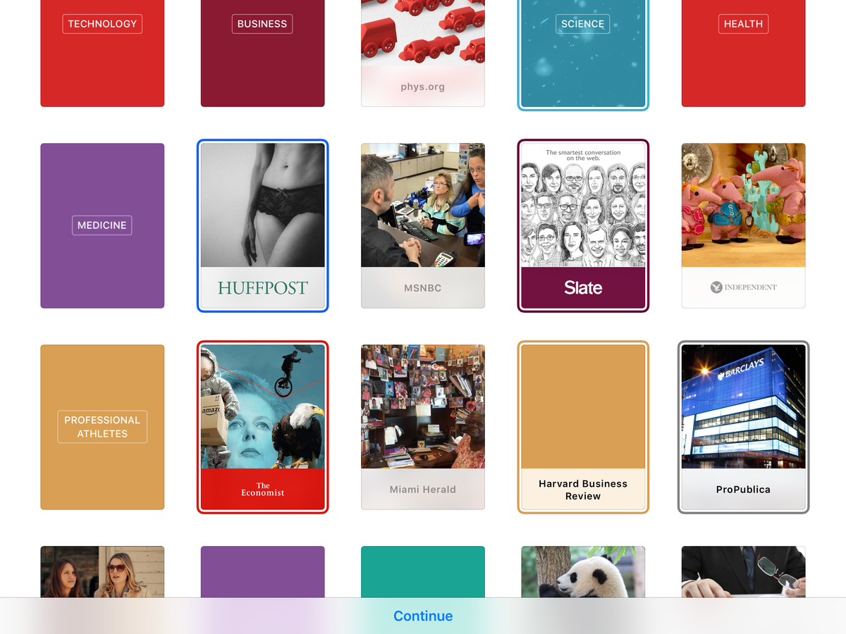 santekotturi's tweet image. Interesting icon choice @HuffPost. Good thing I came to the #AppleNews App preview for the articles.. #humanCuration