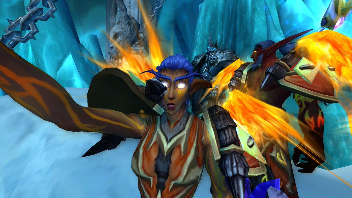 Cicelzzz's tweet photo. Chiccaa and I about to take on the Lich King @ chiccaaplays #warcraft #selfie #abusemachine http://t.co/hsCwJhuPW3