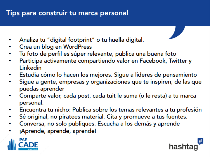 CADEuniv's tweet photo. .@pablober: "Sean naturales en sus redes sociales, sean ustedes mismos, sean consistentes" #CADEuni #TipsMarca http://t.co/ViFH0rfVCs