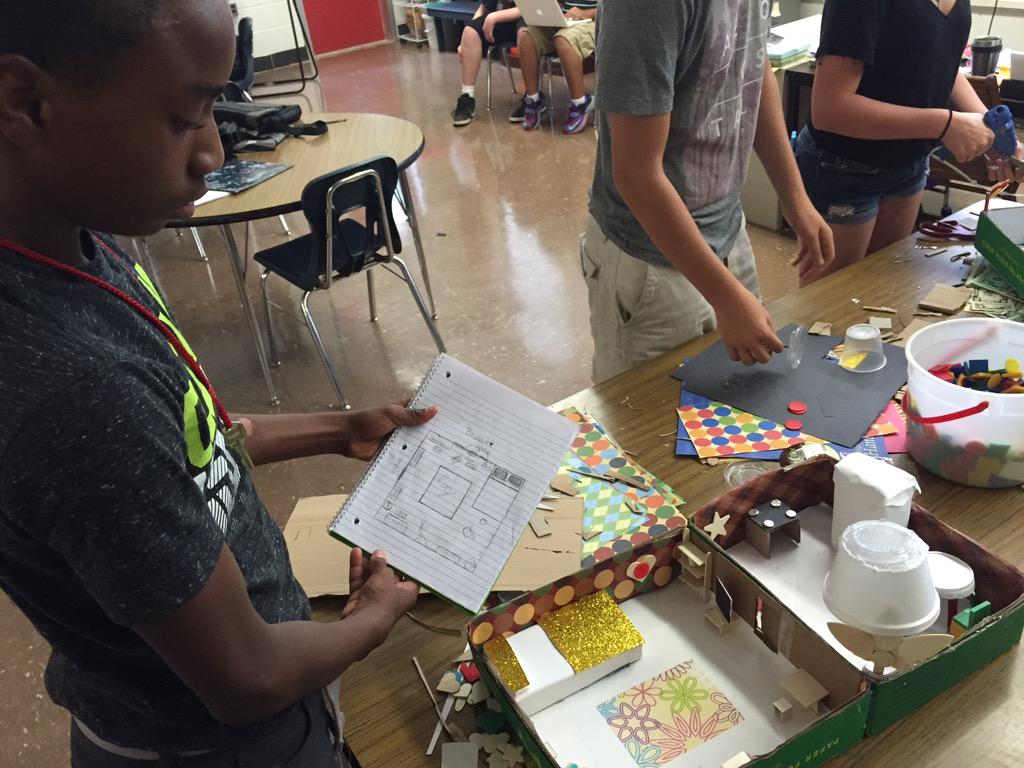 KCMSTrojans's tweet image. From ground plan to set design. #theatreartsgrade8