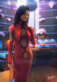 MirandaLawson_'s tweet photo. @ZicoShepard @kasumi_goto @GalaxyJoke *Arrives in Purgatory wearing a red dress* Shepard, Joker,  Kasumi *she smiles* http://t.co/hY9v16Ih9A