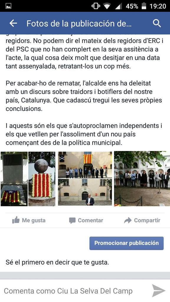 juntsxlaselva's tweet photo. A vegades cal fer memòria. http://t.co/Jni2DH4Xr5