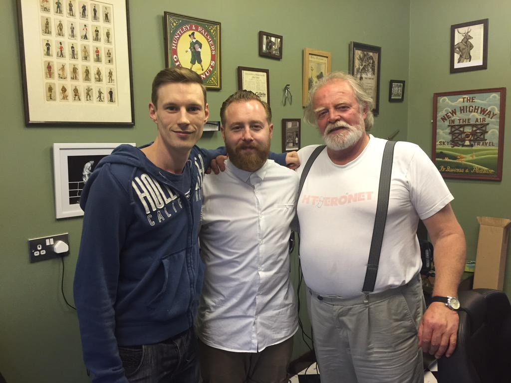 Nice one Si #ForbiddenMovieMargate #styling @Nick_Bell84 and Seamus by Simon Wiseman