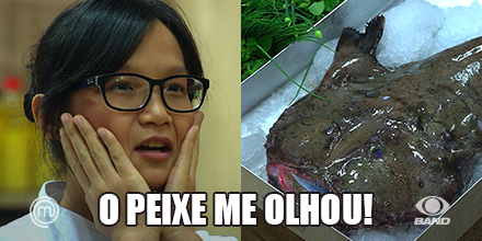masterchefbr's tweet photo. Não foi só o peixe Jiang! Todo mundo ficou de olho em você, e a @TIMBrasil escolheu este como o meme da semana. http://t.co/lkErVMGt1P