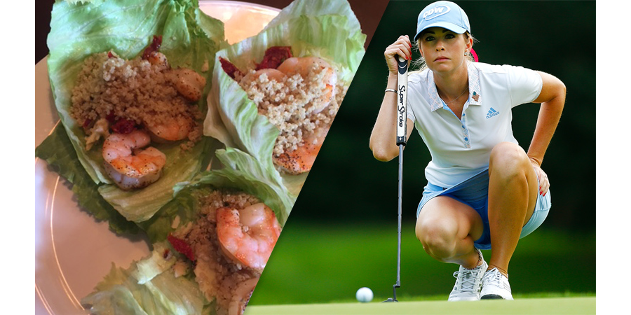 eathealthystuff's tweet photo. What Athletes Eat: Paula Creamer's Gluten-Free Quinoa-And-Shrimp Wrap http://t.co/7mXlaDCpjS http://t.co/XQVea6QdUI
