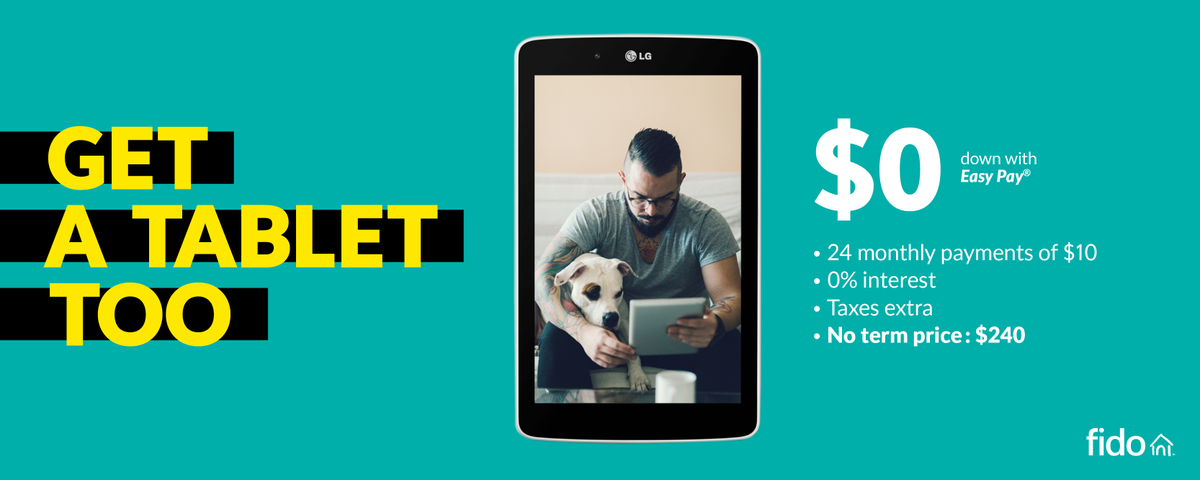 Fidomobile's tweet photo. Eligible Fido customers can now get the LG G Pad II 8.0 tablet from Fido. Visit http://t.co/m2L2Q6gxvn for + details http://t.co/raWsNHPBOC