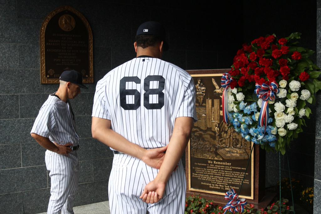Yankees's tweet photo. Never forget. http://t.co/toubuim3wg
