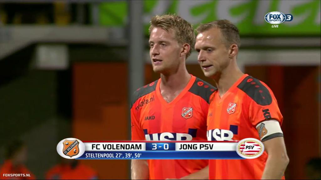 <a href="/BSteltenpool/">Bert Steltenpool</a> bedankt! 😉 @FCVolendam wint met 3-0 van Jong <a href="/PSV/">PSV</a>! #ComeOnFC