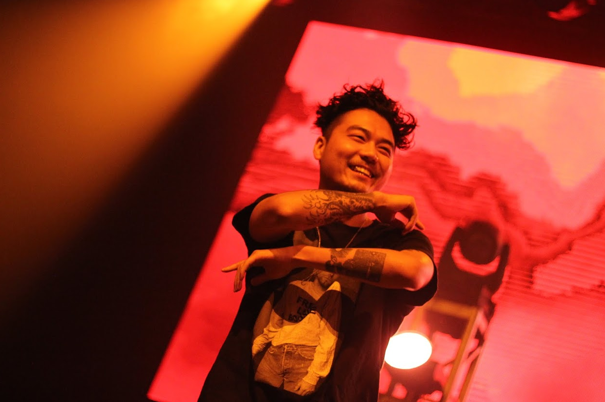 KCONTV's tweet photo. And of course, our very own @dumbfoundead came out to support #SMTM http://t.co/j1GSlOKTXv