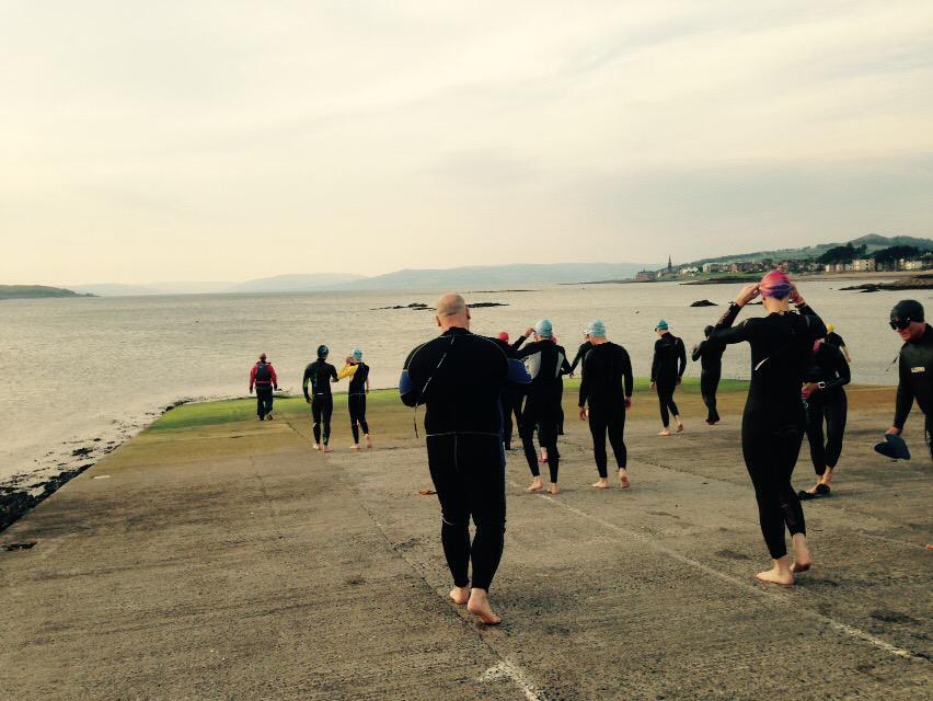 SwimSaltire's tweet photo. Successful practice swim tonight in Largs http://t.co/ufGDr1IS0T