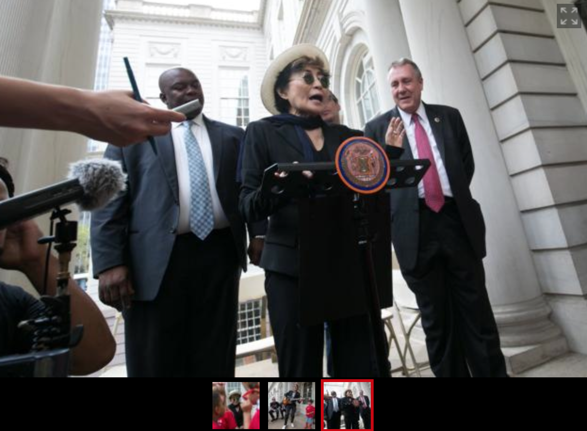 DPBUSER's tweet photo. @lennonbus, @yokoono, @NewYork now, SOBE in October. Join kids from @MDCPS at @TheBetsyHotel to make music (not war) http://t.co/kdQz8PYqu9