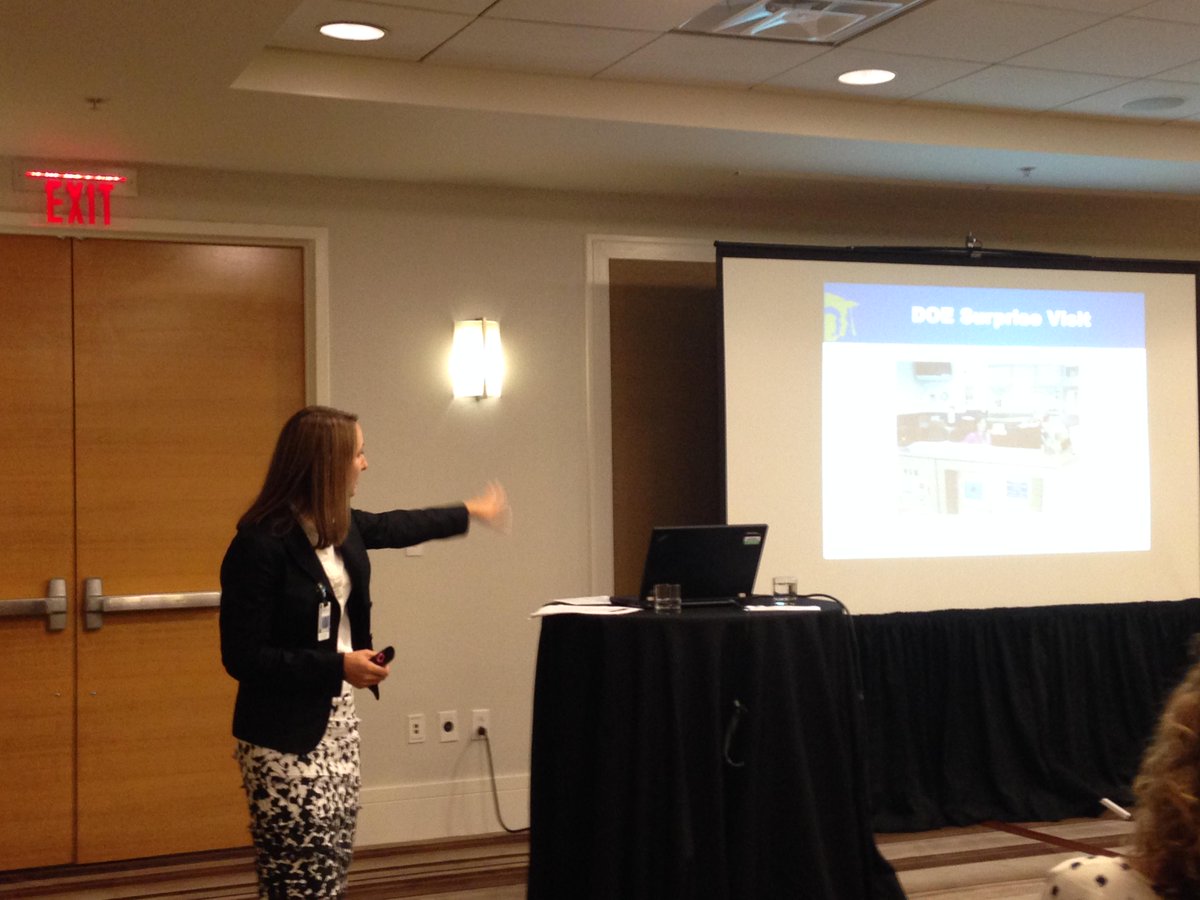 Amy Reutter from <a href="/FCSchoolsGA/">Forsyth County Schools</a> presents on her district's three family-friendly partnership school awards. @APReutter