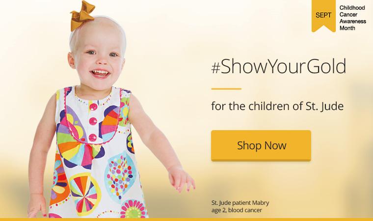 This September, #ShowYourGold with new gifts from the St. Jude gift shop. Check them out here: bit.ly/1ijnZbk