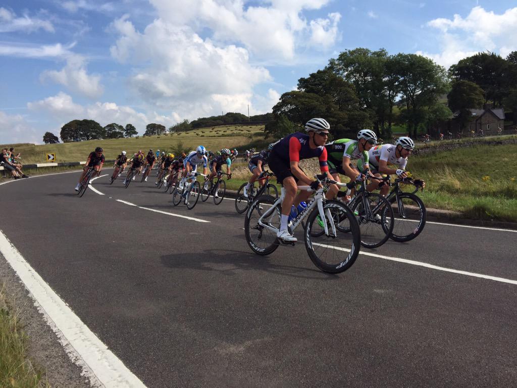 StuartGuy_'s tweet photo. @AnPost_CRC great days racing today @TourofBritain with Aidis Kruopis cruising down Long Hill Buxton #AvivaToB2015 http://t.co/abg34Cu43F