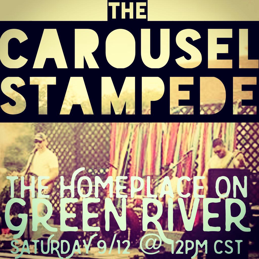 Should be interesting. Bring a chair and your people. 
Country-blues/rock-n-soul for everyone.  #TheCarouselStampede