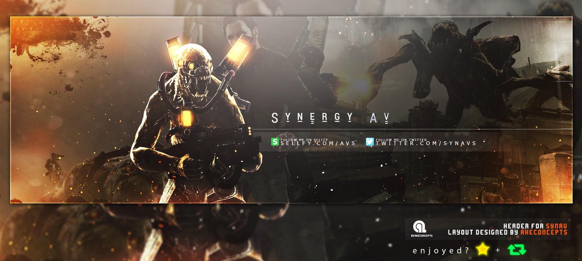 JosueConcepts's tweet image. Header for @SynAvs 
All feedback is appreciated 
Hd link - image.noelshack.com/fichiers/2015/…