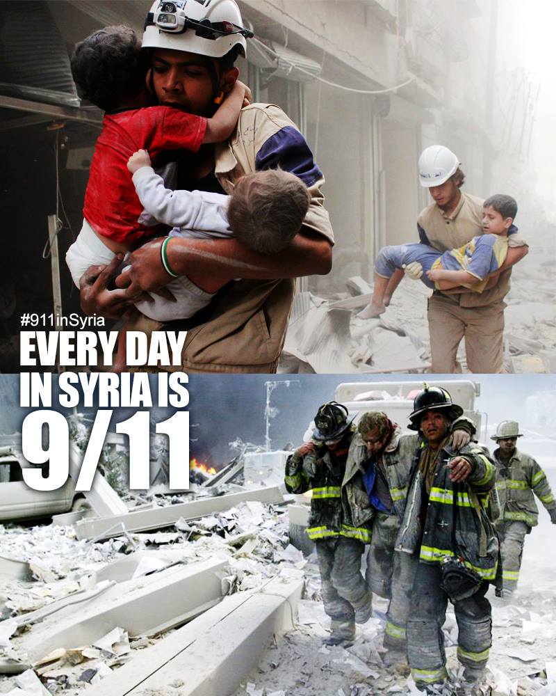leen_murad's tweet photo. Every Day in #Syria is 9/11
#911inSyria
#StopAssadNow
#enoughWithAssad
#September11 #Sept11 http://t.co/eEL9QtGCIa