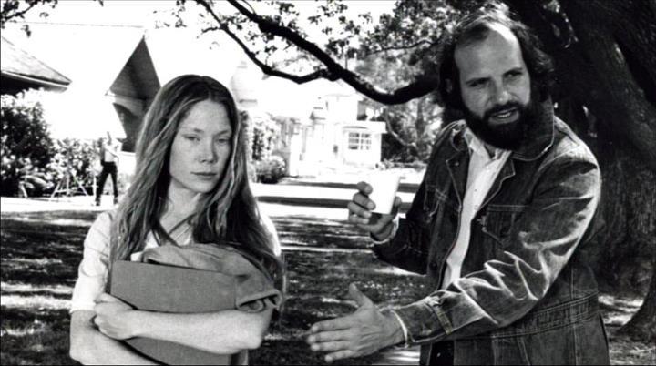 Happy Birthday to Brian De Palma seen here with Sissy Spacek during filming of CARRIE(1976). 