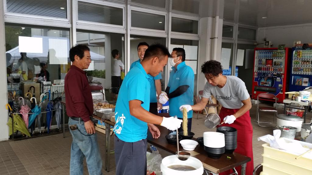 umi5087's tweet image. 朝の炊き出しラーメンなうみ。
#つくばみらい市総合運動公園