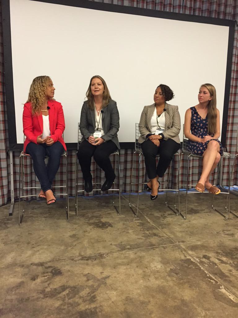 Webdam's tweet image. Starting now! @jodyvandergriff @MandelaSH @dinero_futuro @gracegarey on success as female founders #techinclusion15