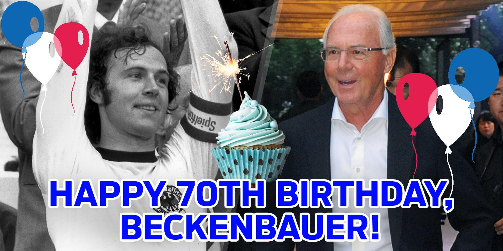 A very happy birthday to Germany and Bayern Munich legend, Franz Beckenbauer. Best wishes, Der Kaiser! 