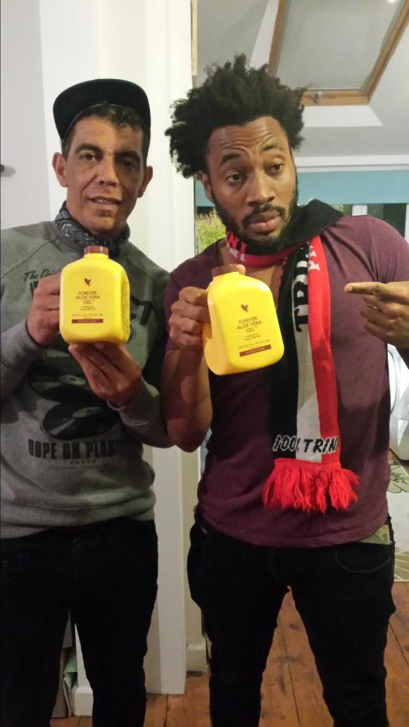 Uk and Trinidad <a href="/Laidblak/">Laid Blak</a> <a href="/JusNowMusic/">Jus Now</a> on this Aloe Vera ting <a href="/lisamoss101/">mossy</a> @KerwinPrescott