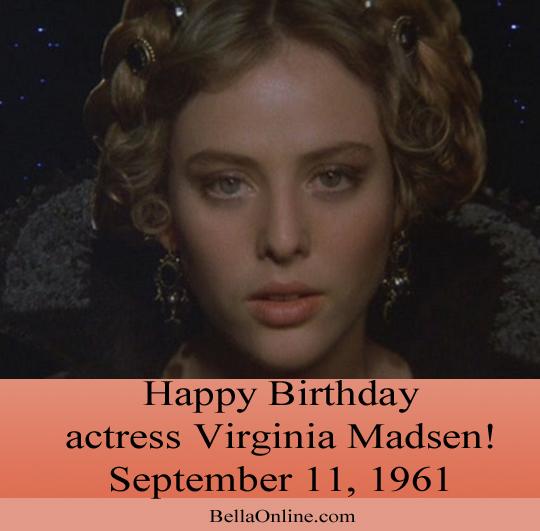 Happy Birthday to actress Virginia Madsen, born September 11, 1961. What movie is this from? 
