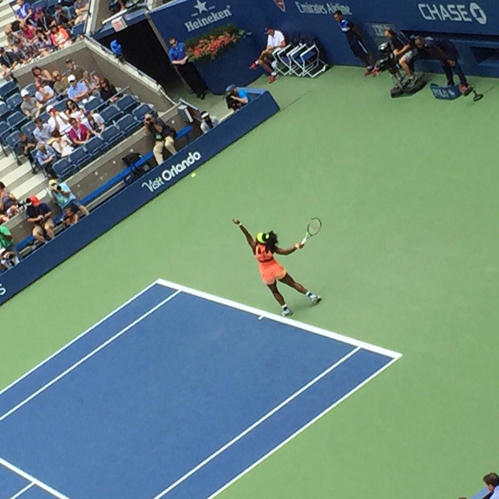 suchitavad's tweet image. what a MATCH!! #SerenaWilliams #robertavinci #USOpen2015