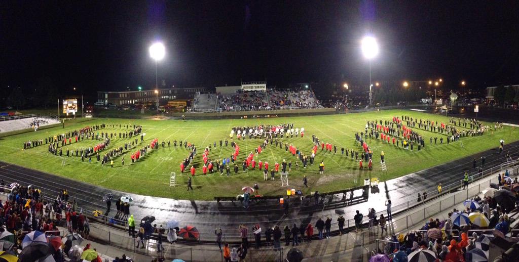 RHSWolfClass's tweet image. MASS BAND! Consisting of the Riverside Regiment (grades 7-12) and members of Harvey High School’s marching band!