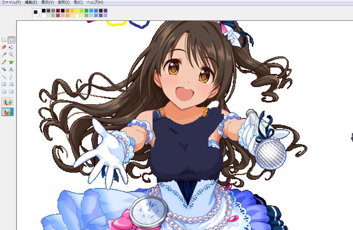 Windows初期搭載のソフト ペイントを使った単純なユニコラ講座 Togetter