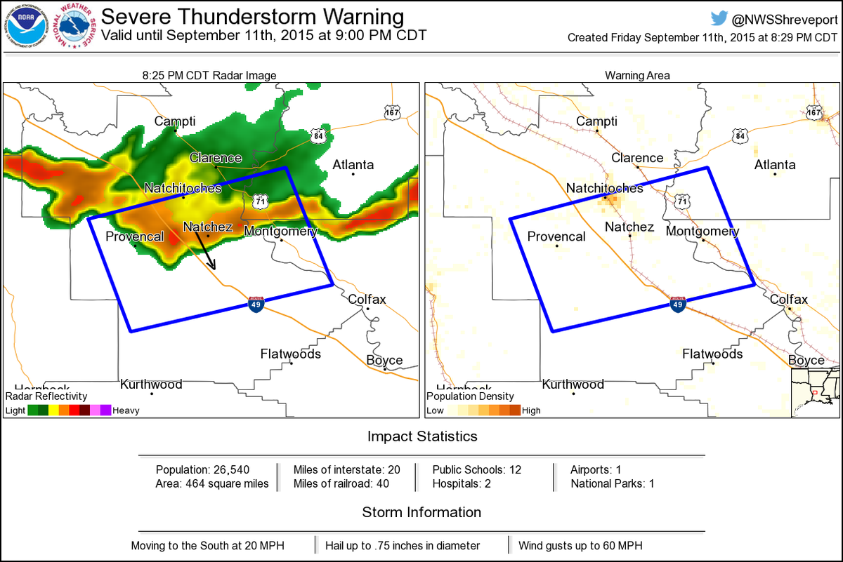 NWS Severe Tstorm tweet media