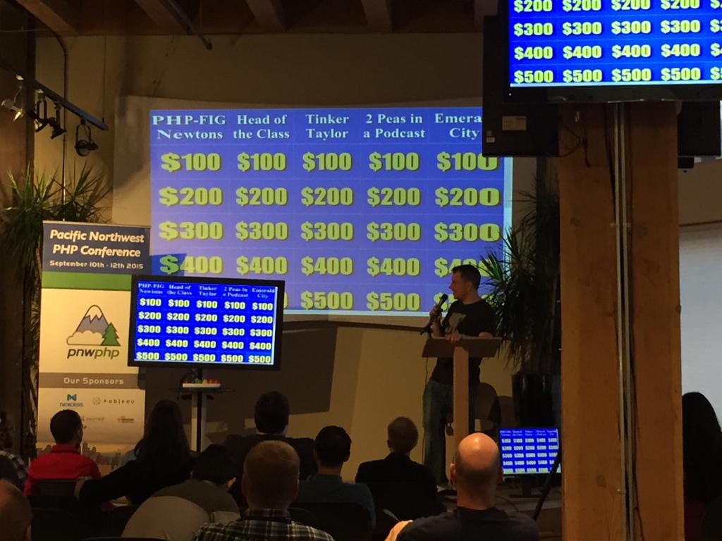 benedmunds's tweet image. PHP Jeopardy at #pnwphp