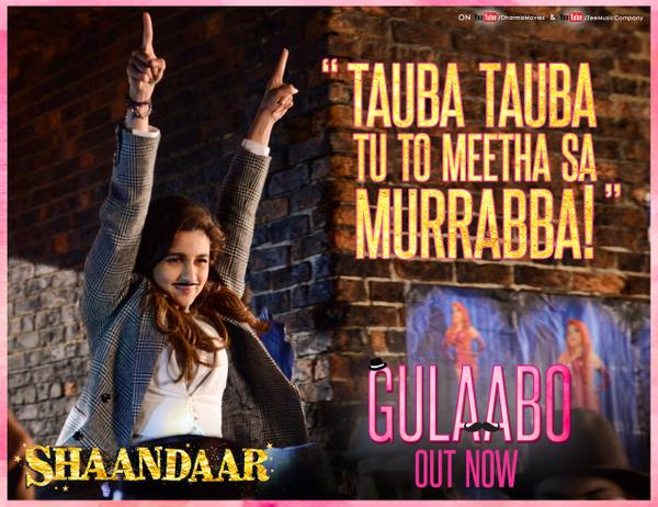 Shaandaar's 'Gulaabo' song creates history!! Shaandaar's 'Gulaabo' song creates history!!