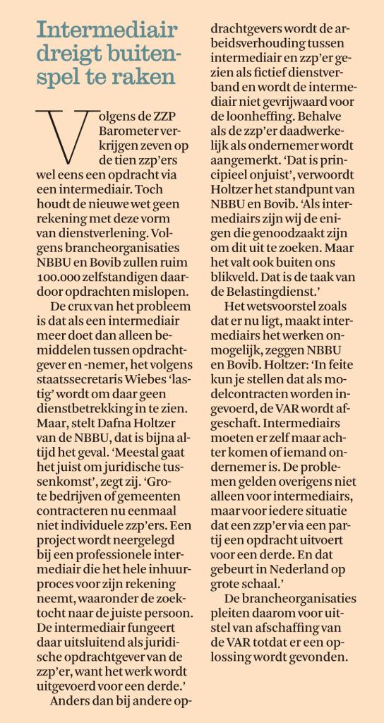 RJdeLaat's tweet photo. Het echte #zzp probleem in #FD. Met afschaffen #VAR verdwijnen minimaal 100.000 opdrachten. #bovib #nbbu http://t.co/ldGcDGa0QD