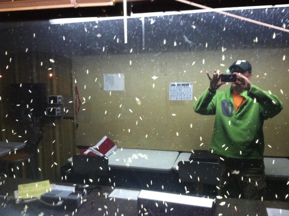 CASJackN's tweet image. I have a lot of company in the Guernsey press box. #wyovarsity #BugCentral