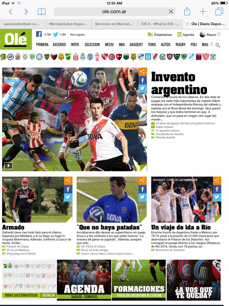 maurovecchio's tweet photo. El deporte que mas logros consigue Se clasifica a una olimpiada y este lugar le dan a la noticia .. #Rio2016 #fiba http://t.co/yUyfYogmLW