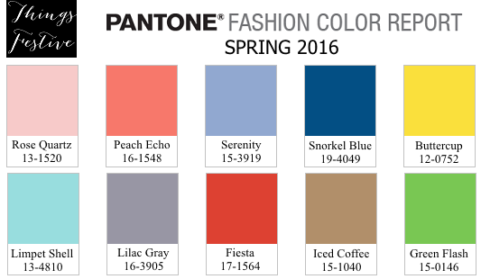 ThingsFestive's tweet photo. It's here!  #Pantone Spring 2016 Fashion Color Report http://t.co/ZPag3b4lFa #PantoneSpring2016 #Color #Weddings http://t.co/Wzuok8Fvkd